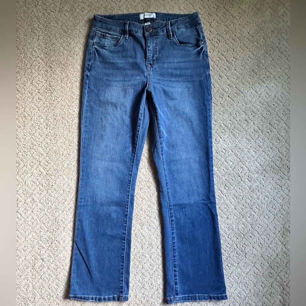 Skinnygirl High Rise Cropped Bootcut Jeans, Size 28/6